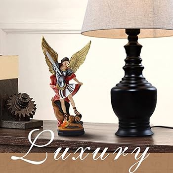 Amazon.co.jp: 大天使ミカエルの置物 - 写真 聖ミカエル像、色付きの大